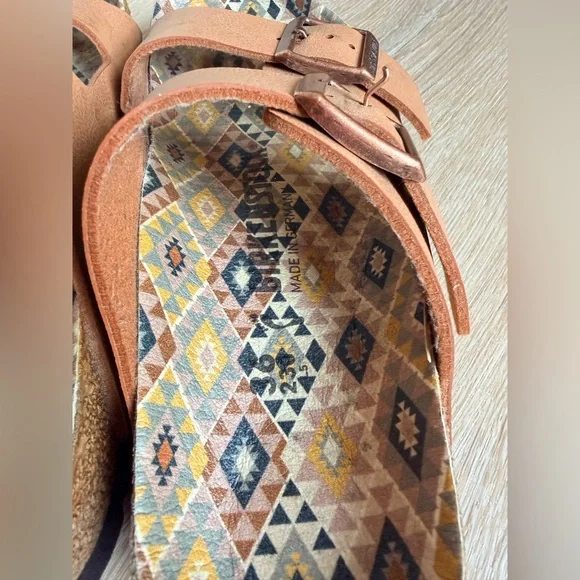 Birkenstock Arizona Vegan Birko-Flor Nubuck – Earthy Pecan Geo – Size 36 / 5–5.5 - Picture 9 of 9